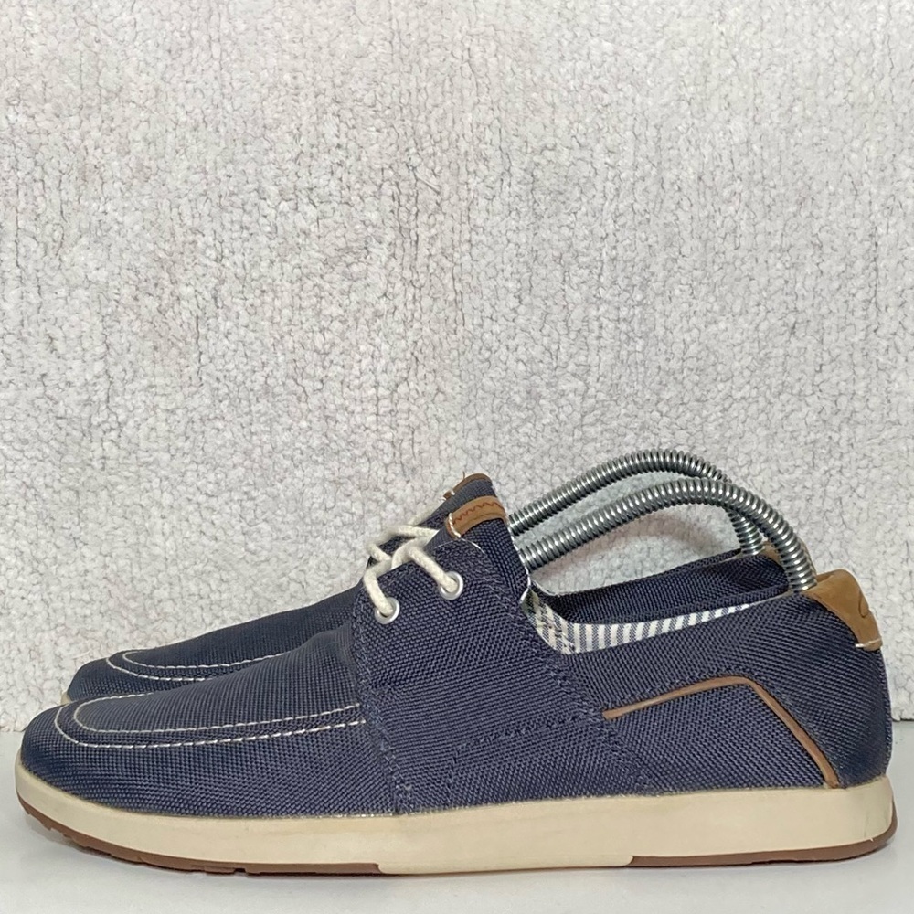 Clarks 1825 Men's Denim Blue Canvas Casual Deck Loafer Boat Shoes Size US 8.5 M - Picture 2 of 11